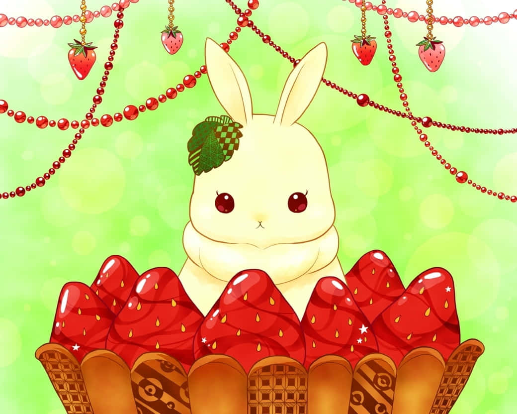 Look How Adorable This Kawaii Bunny Is! Background