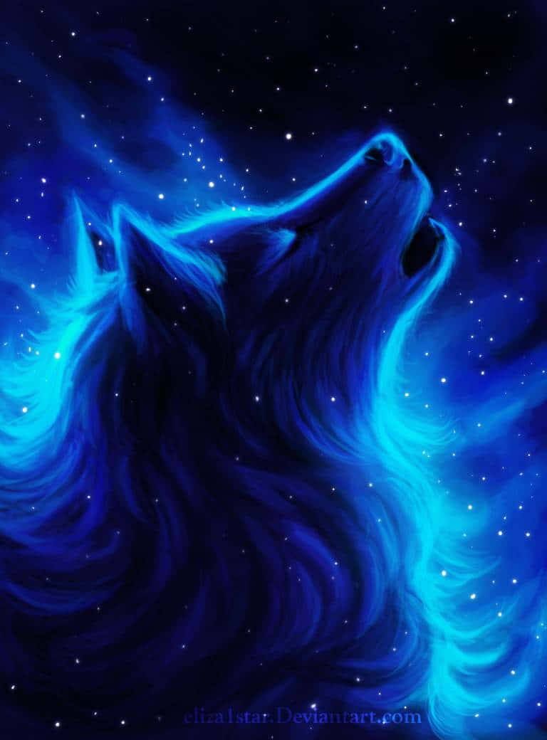 Look Into The Eyes Of A Majestic Pretty Wolf. Background