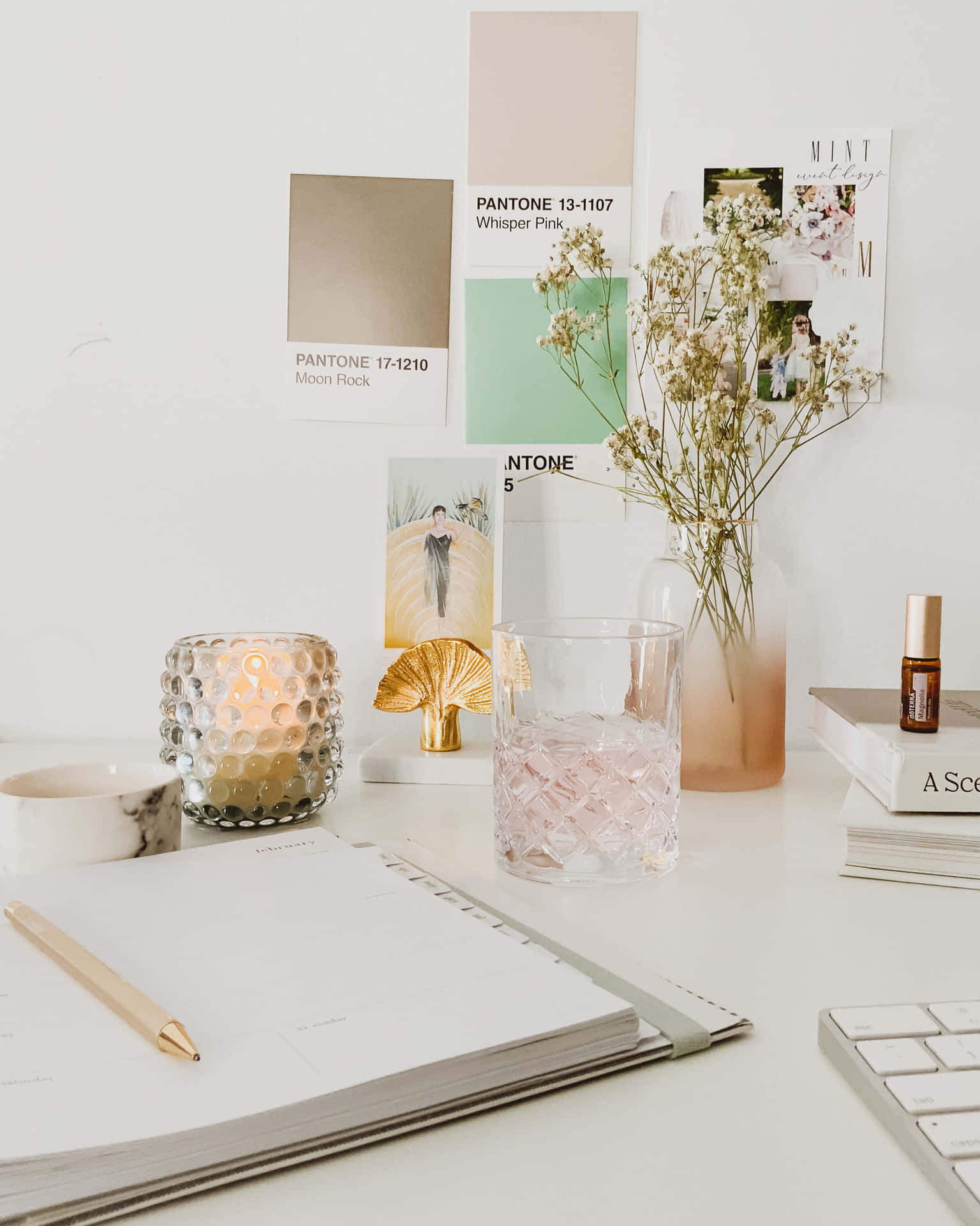 Look No Further For A Relaxing And Beautiful Aesthetic Moodboard. Background