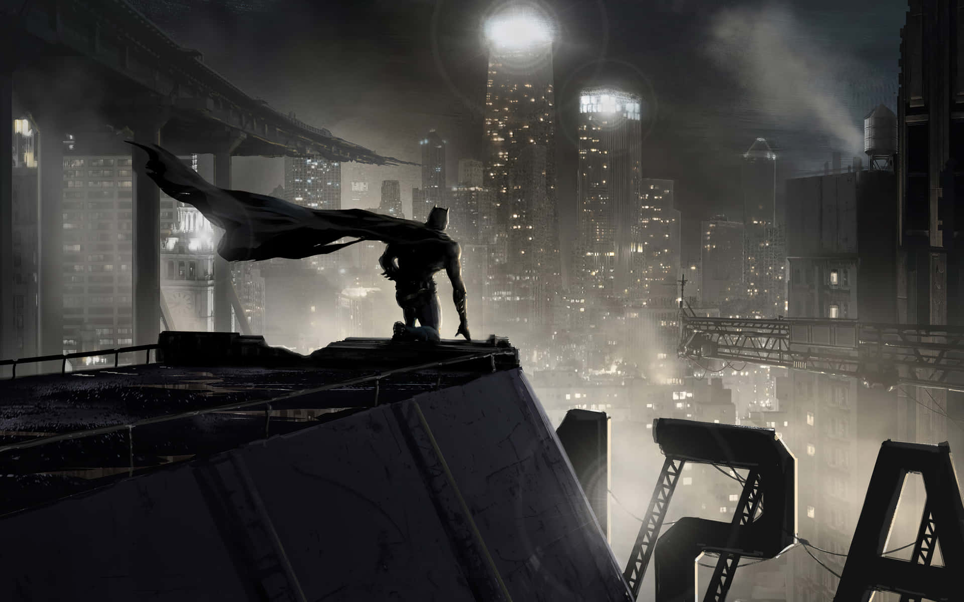 Look No Further Than Batman City For Awe-inspiring Architectural Beauty. Background