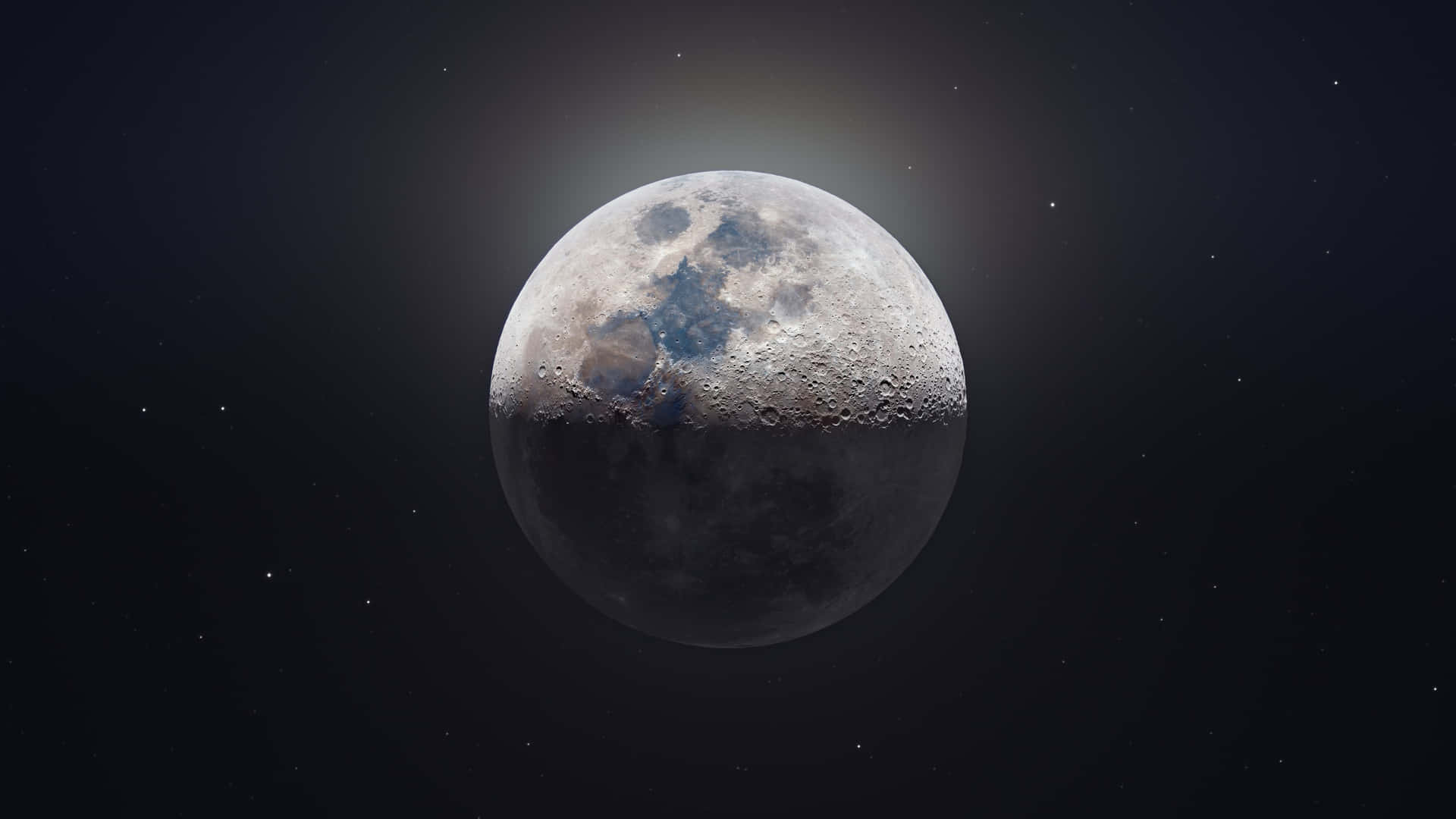 Look Up And Be Mesmerised By The Bright, Cool Moon Background