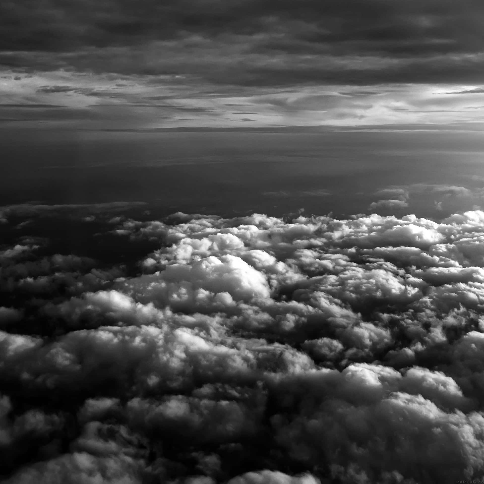 Look Up And Feel Relaxed - A White Cloudy Sky Background