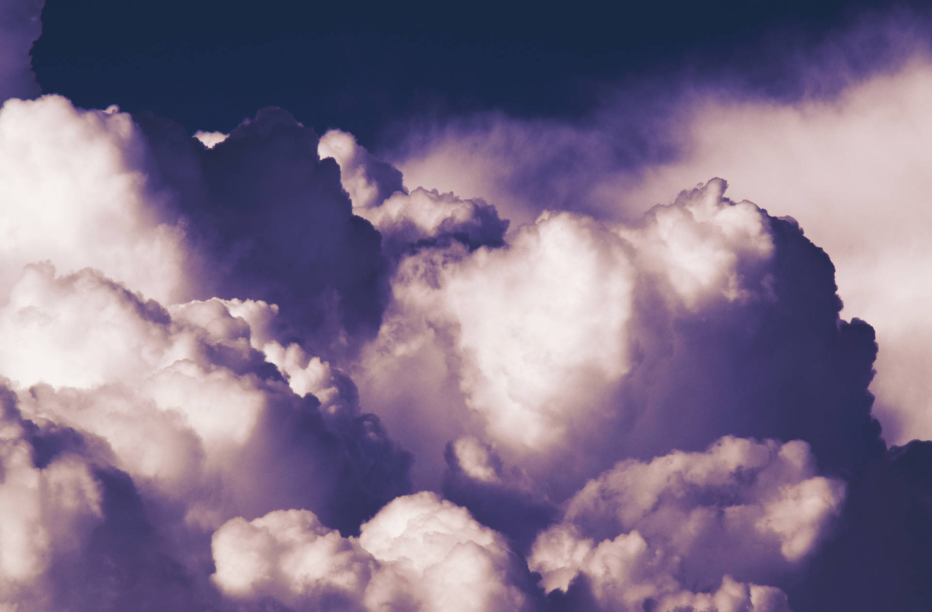 Look Up And See The Beauty Of Amazing Violet Clouds Background