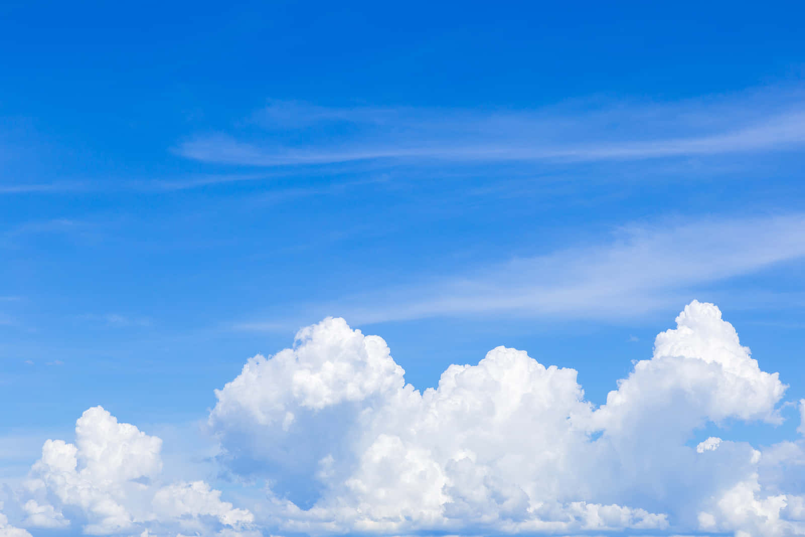 Look Up And See The Blue Sky Background