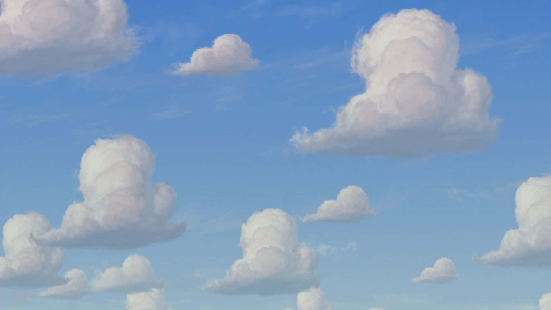 Look Up In The Sky And See A Dream Come True - A Toy Story Cloud! Background