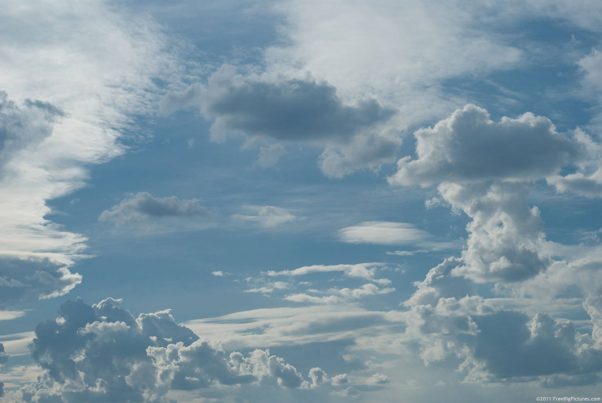 Look Up To The Heavenly Clouds For Inspiration. Background