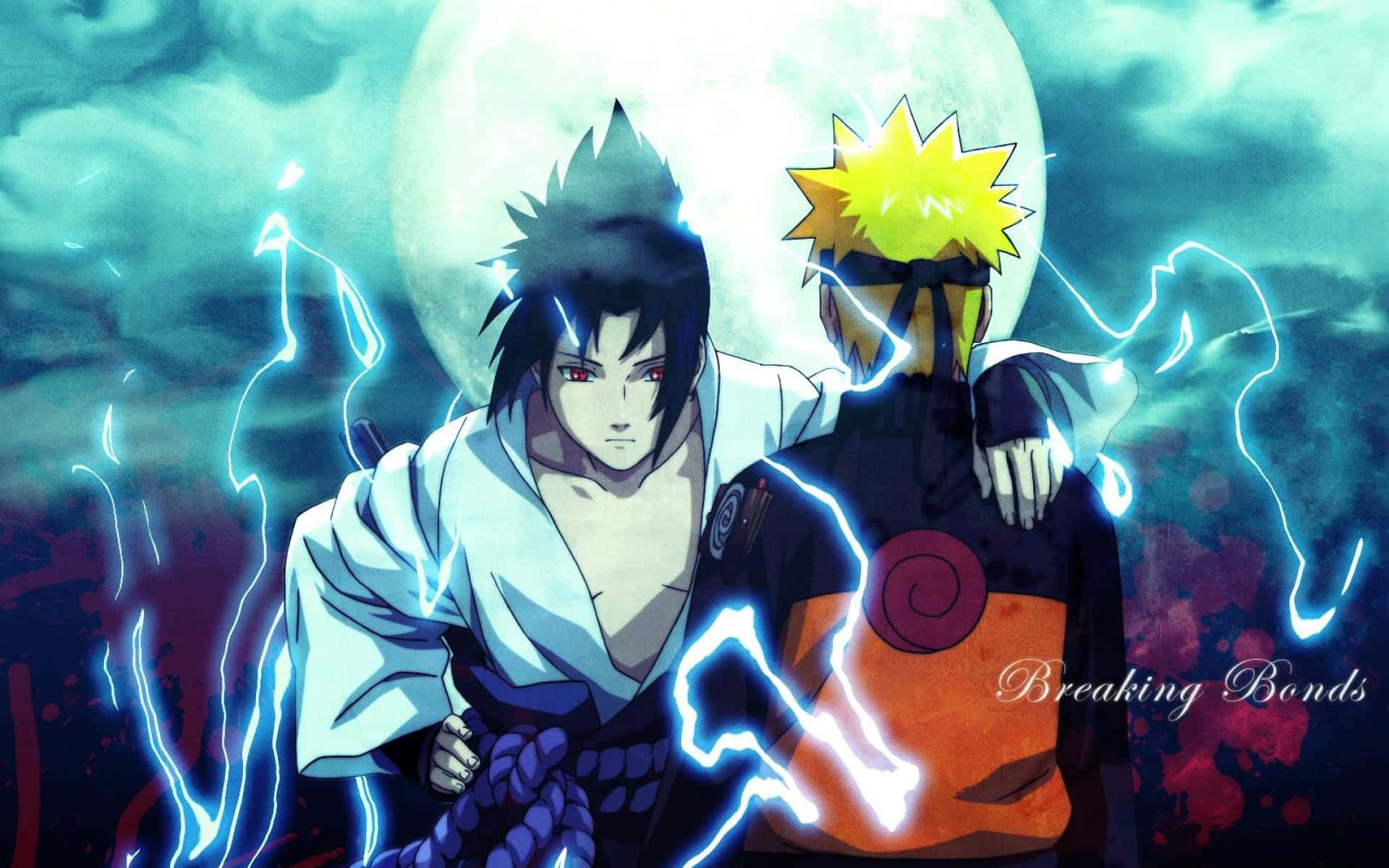 Look Upon The Power Of Sasuke Uchiha Background