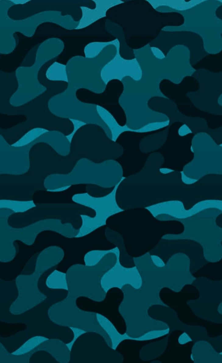Look Your Best In Blue Camo Background