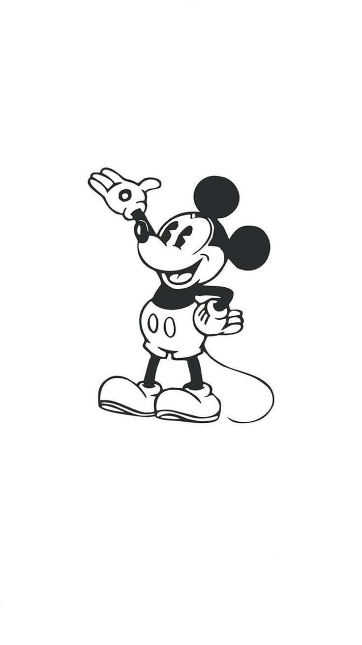 Lookin' Sharp With The Black Mickey Mouse Phone Background
