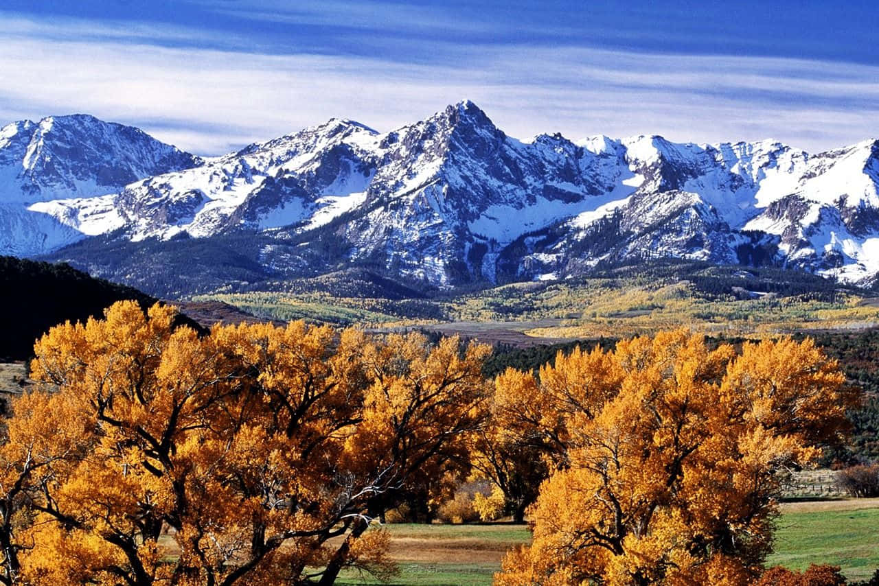 Looking Out Into The Splendours Of Colorado Background