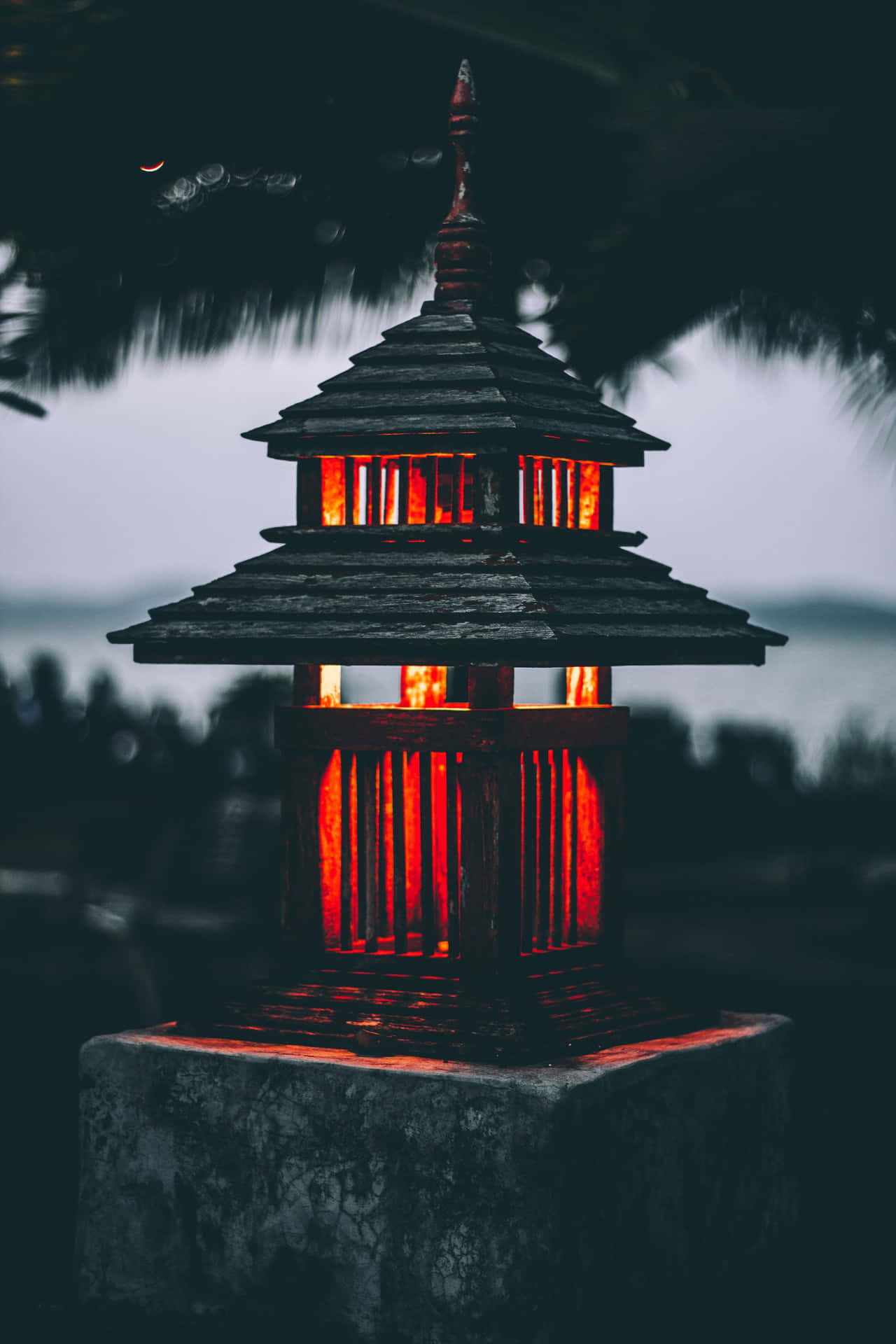 Looking Sleek – Japanese-style Dark Iphone Background