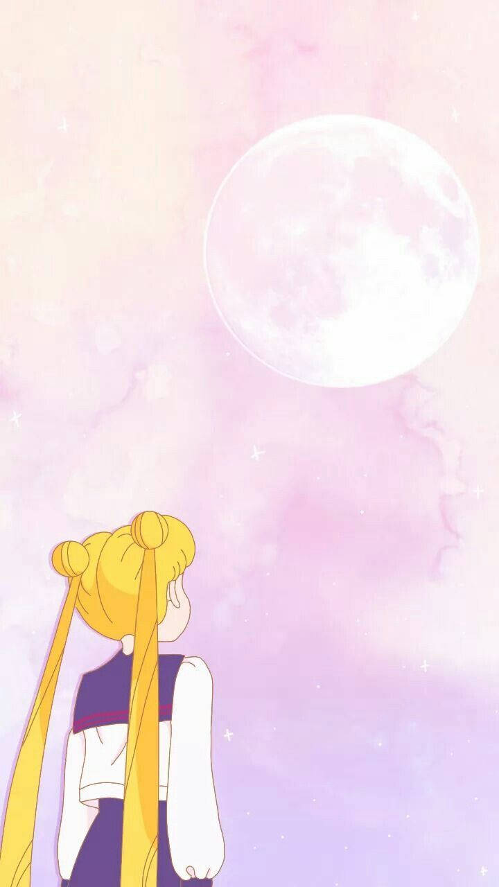 Looking Up At The Moon Sailor Moon Iphone