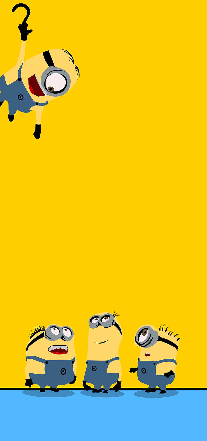 Looking Up Minion Phone Background