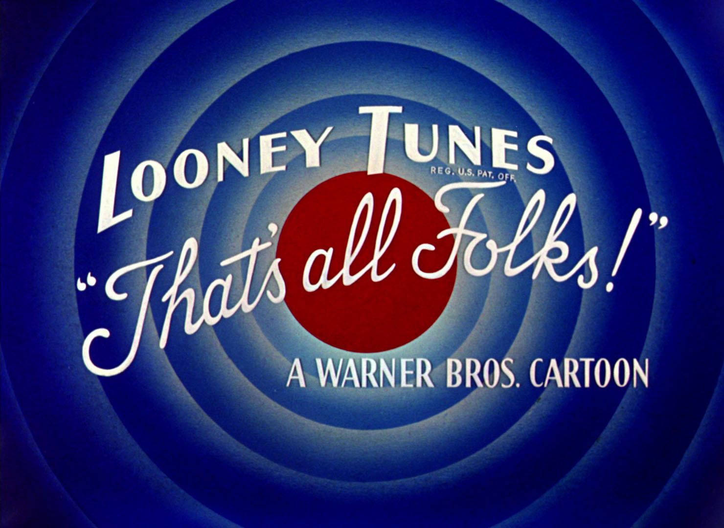 Looney Tunes That's All Folks Background