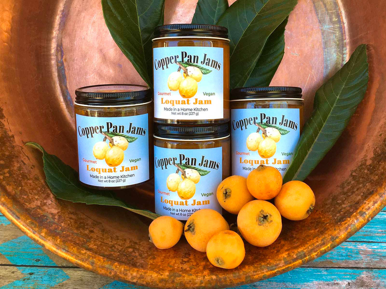 Loquat Fruit Jam Background