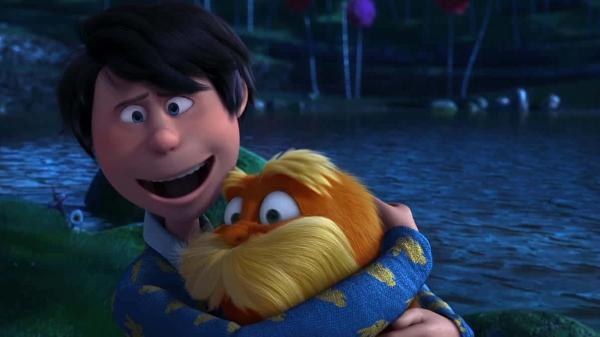 Lorax Character Embrace Background