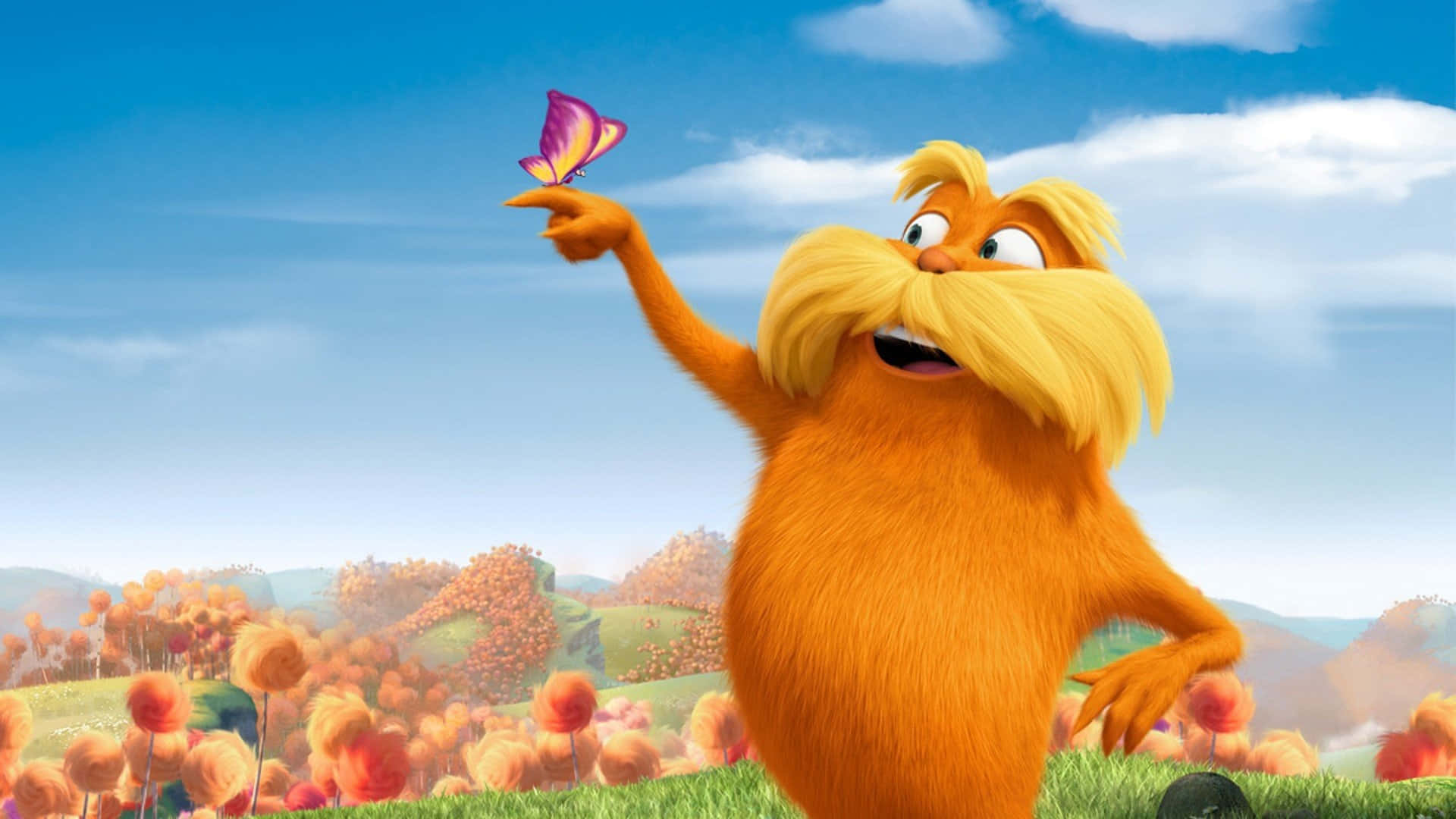 Lorax_with_ Butterfly Background