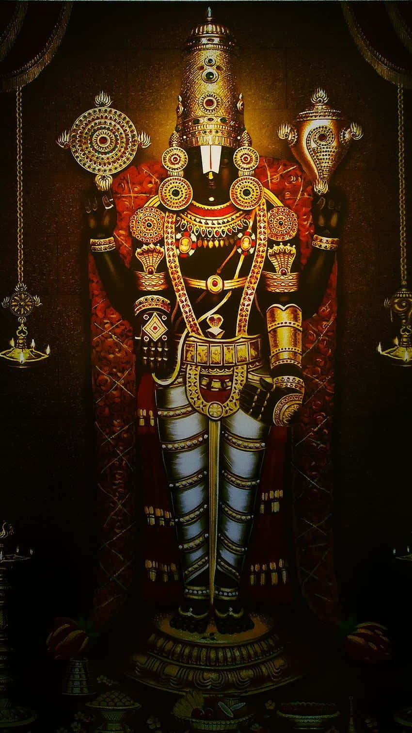 Lord Balaji Traditional Artwork