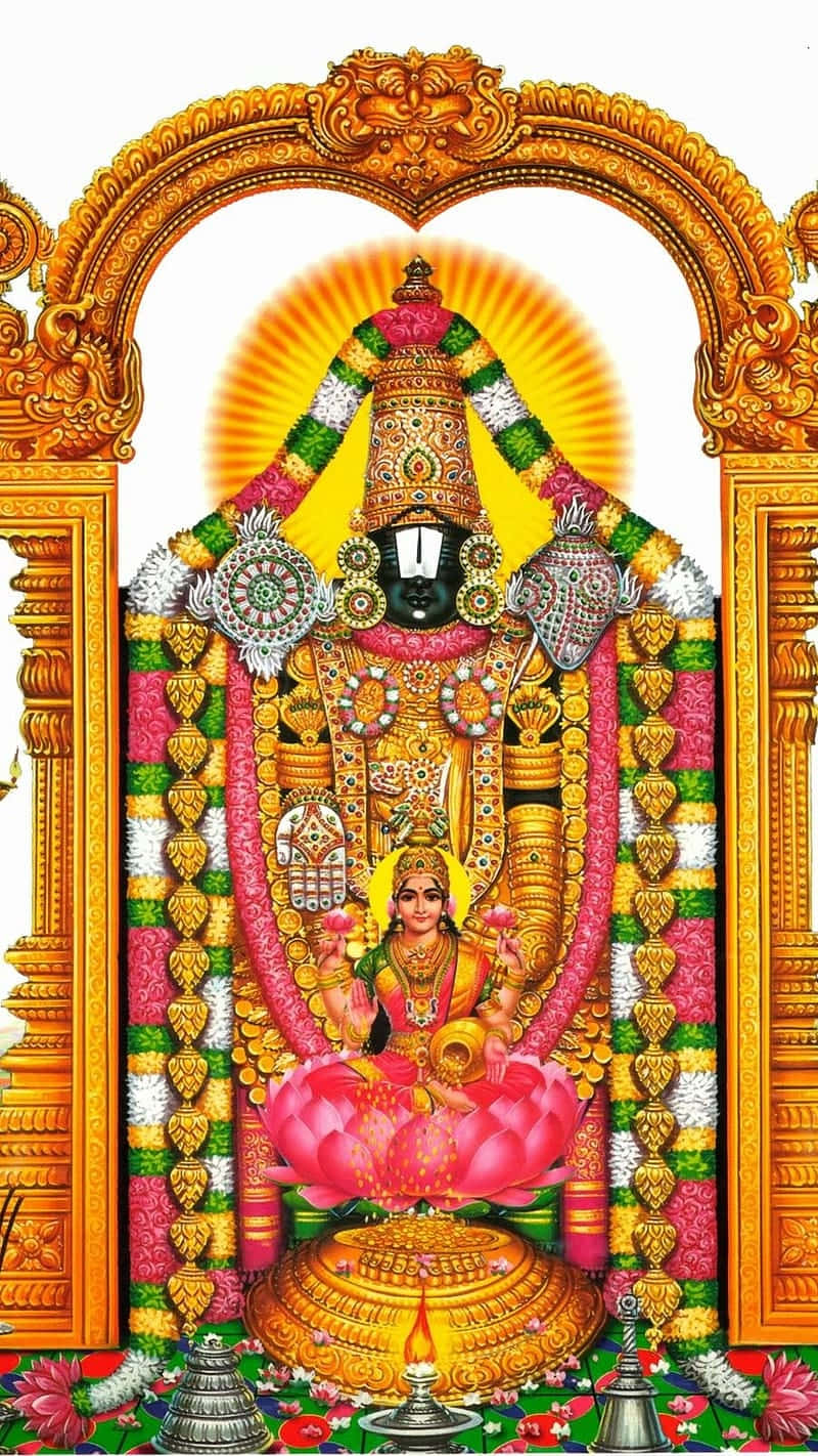 Lord Balaji Traditional Artwork Background