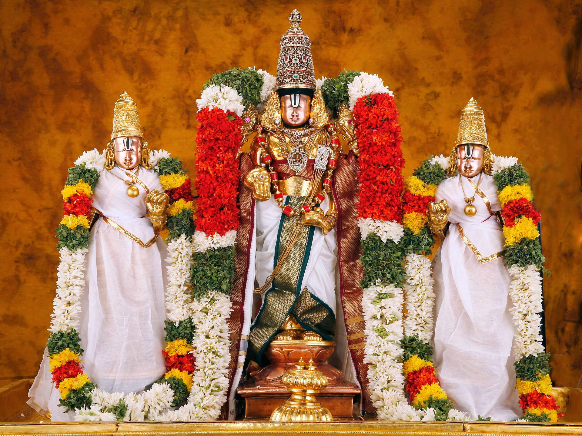 Lord Balaji With Companions Background