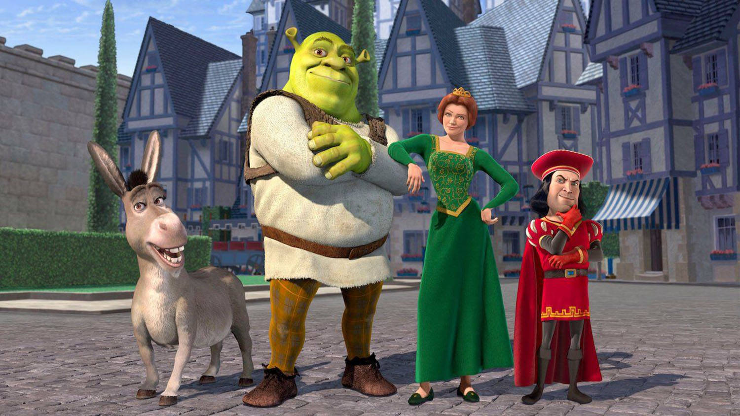 Lord Farquaad And Shrek Characters Background
