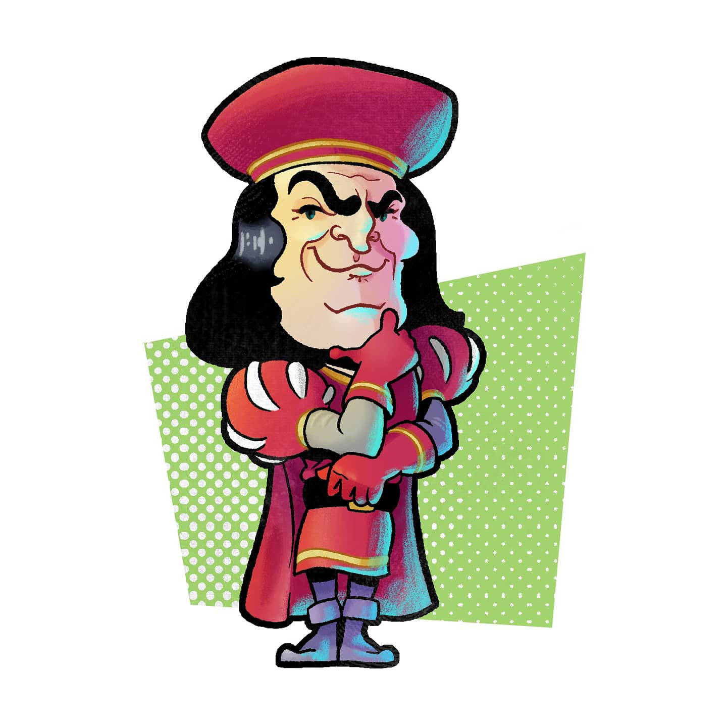 Lord Farquaad Caricature Background