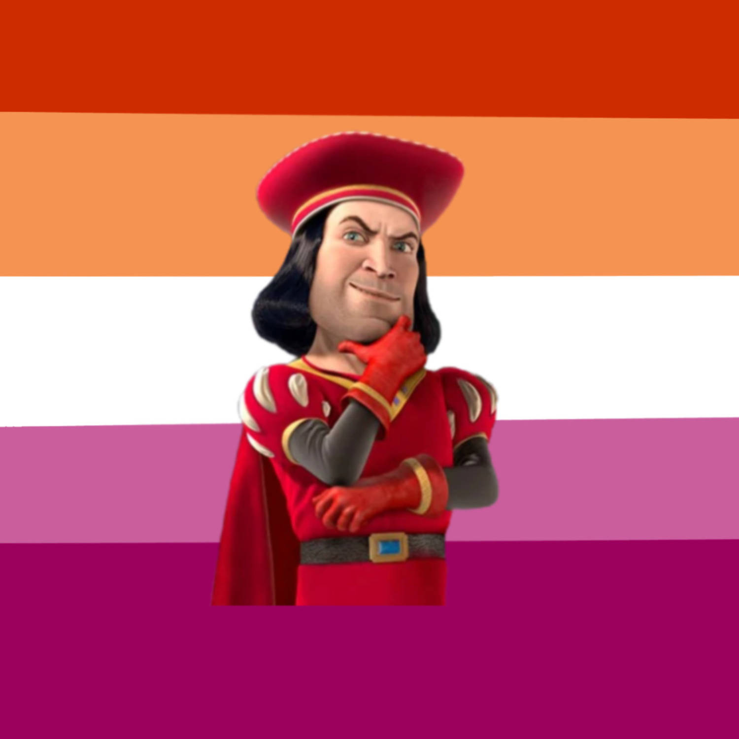 Lord Farquaad Colorful Stripes Background