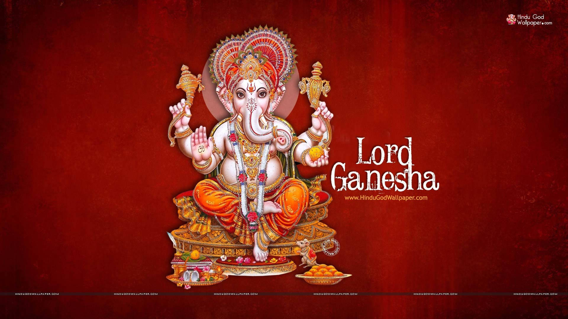 Lord Ganesha Sitting On Chair Background