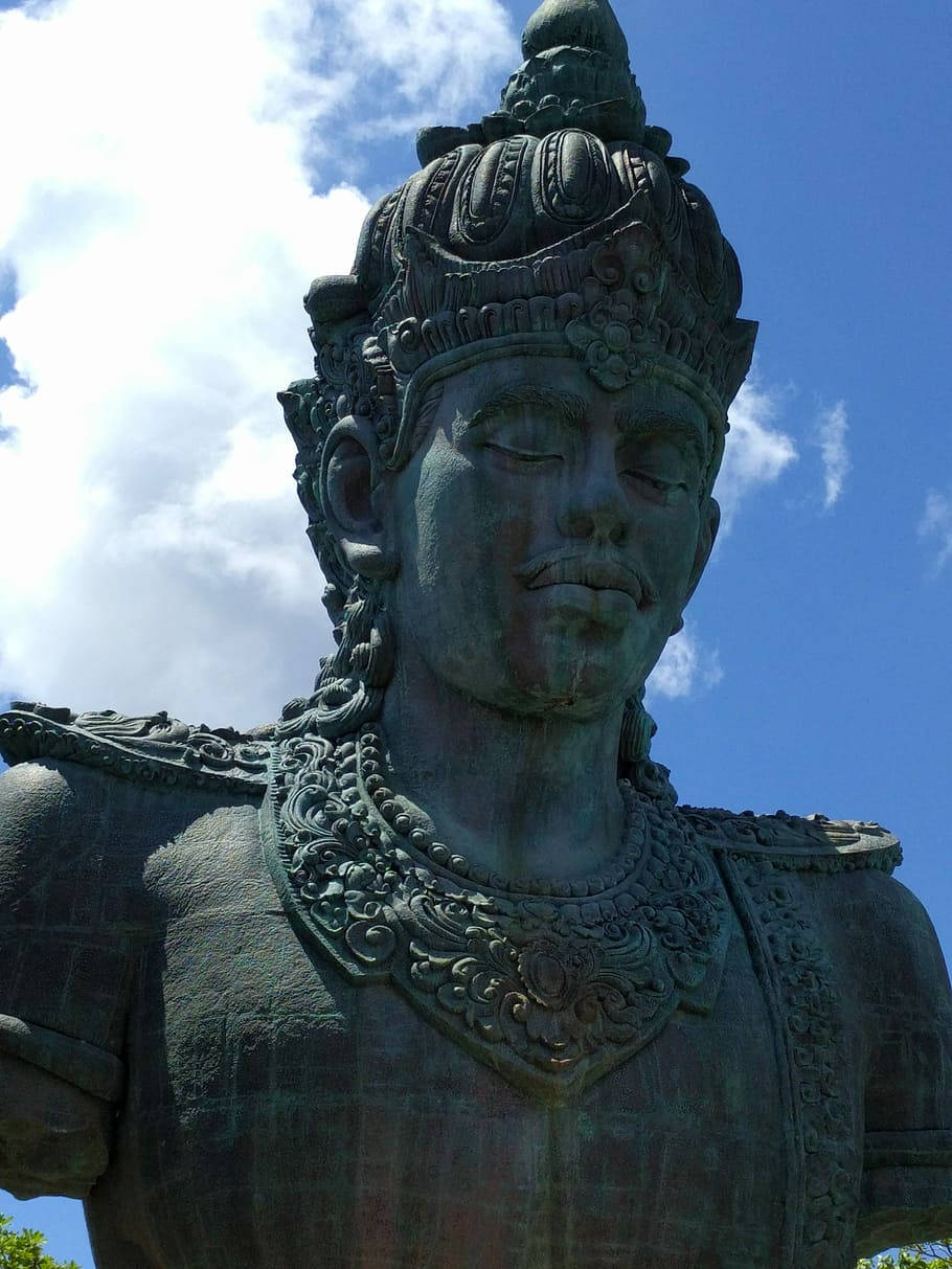 Lord Garuda Statue Close-up