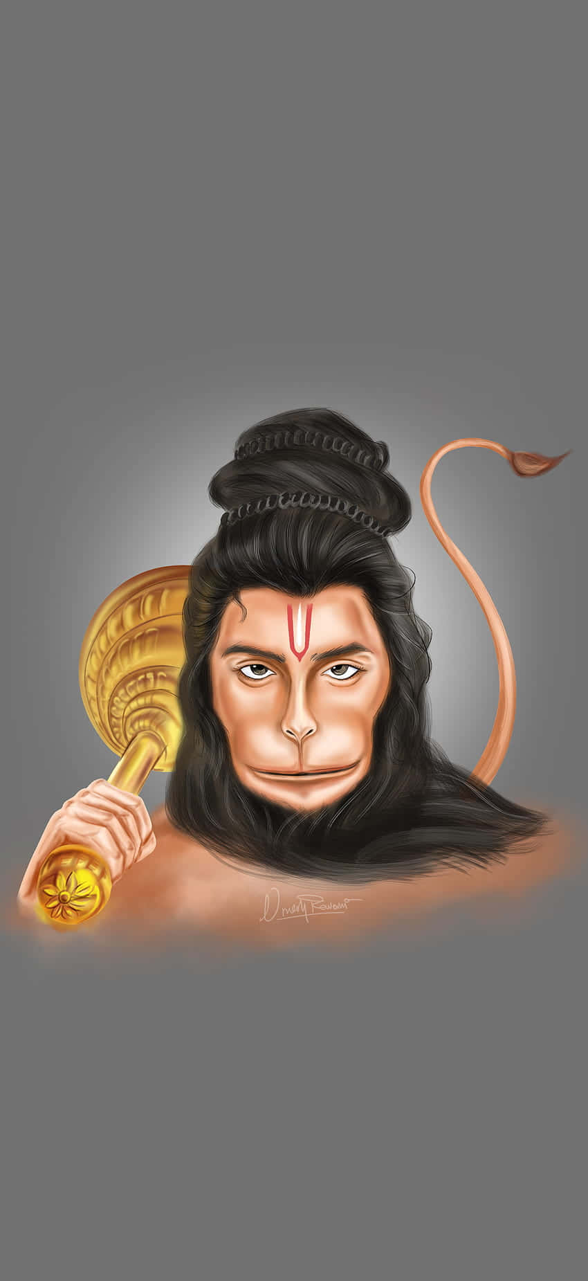 Lord Hanuman Artistic Portrait