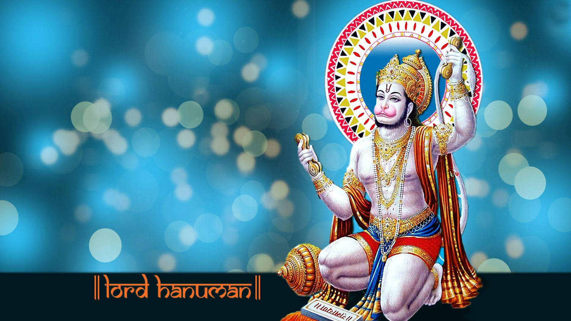 Lord Hanuman Kneeling Hd