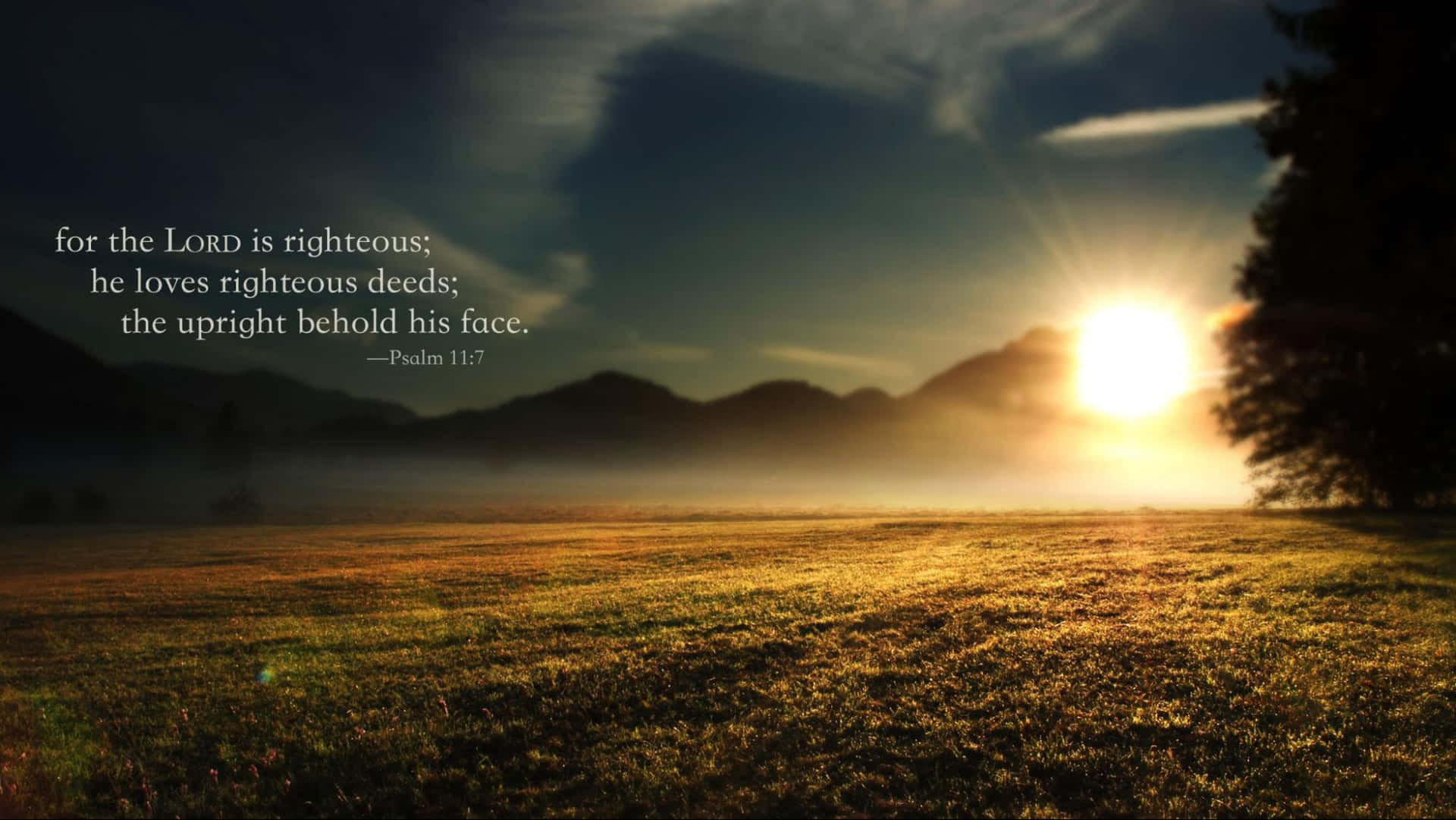 Lord Is Righteous Quote Background