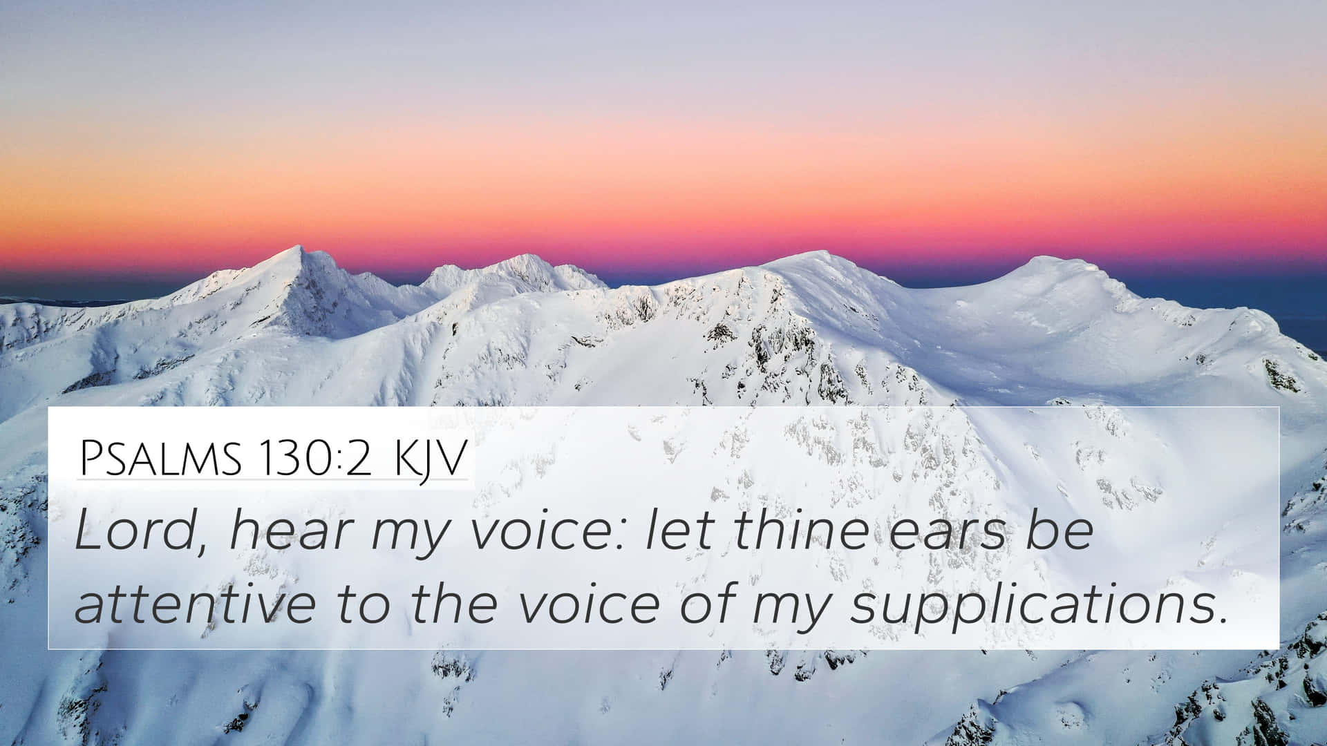 Lord Let Thine Ears Be Attentive Background