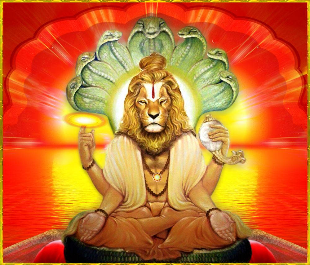 Lord Narasimha Lion Head