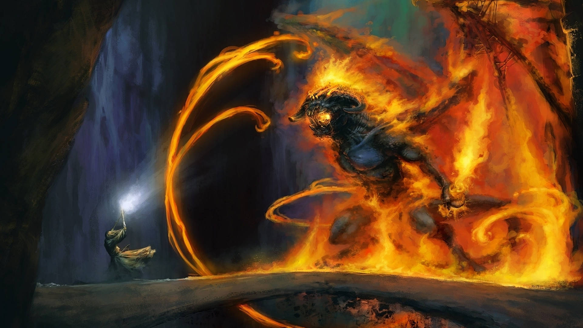 Lord Of The Rings Balrog Nerd Background