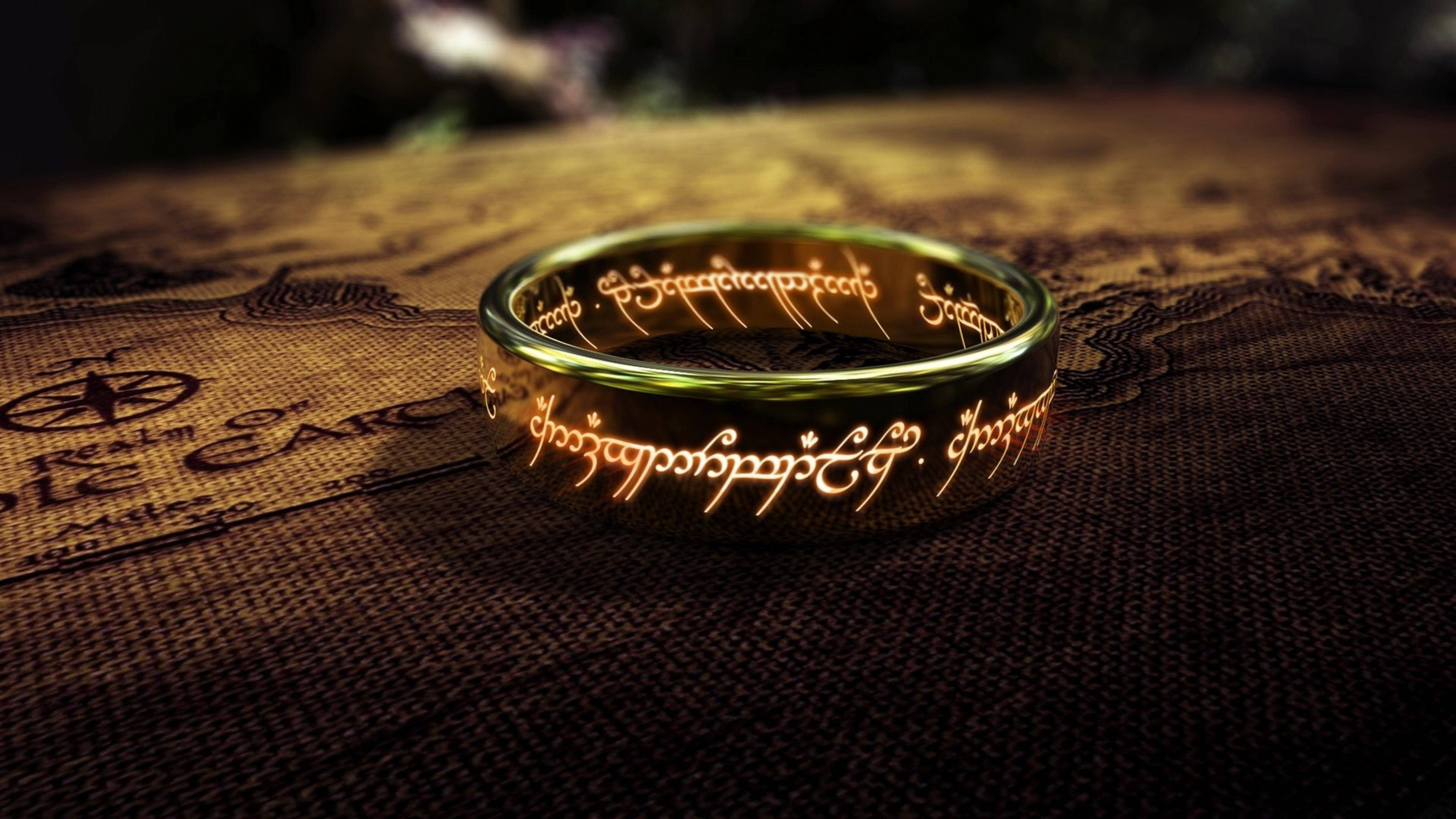 Lord Of The Rings Landscape Magical Rings Background