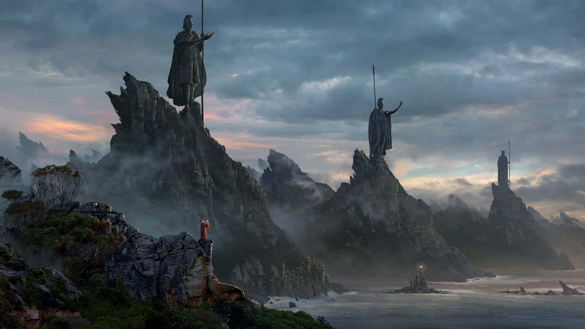 Lord Of The Rings Númenor Statue Cliff