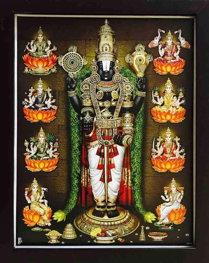 Lord_ Perumal_and_ Divine_ Aspects_ Artwork Background