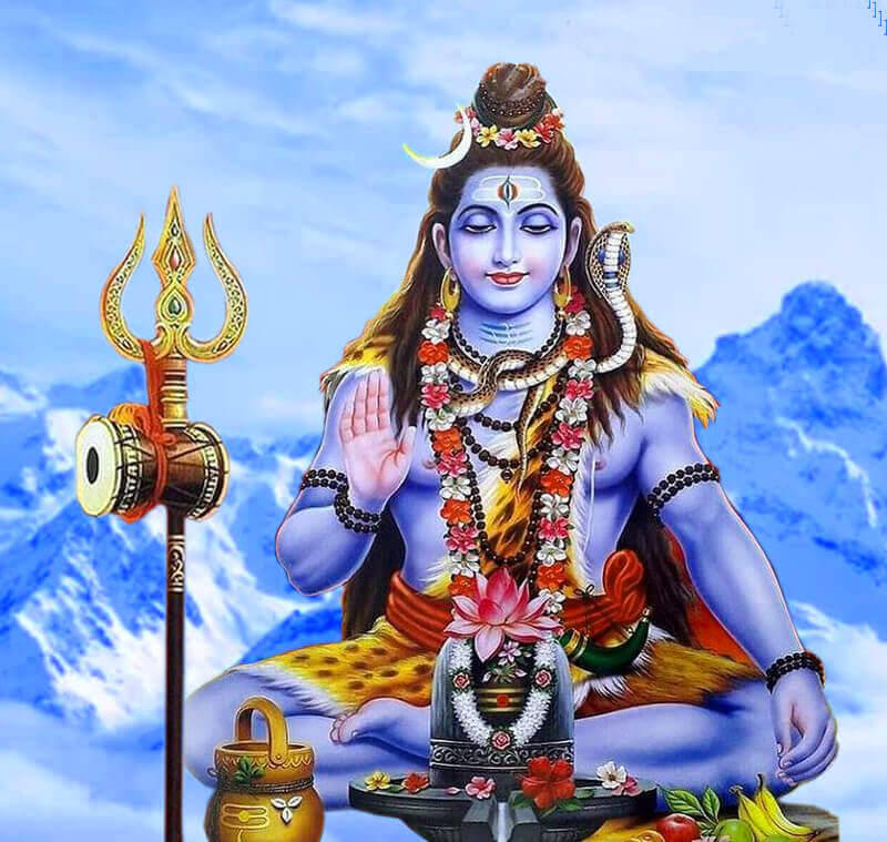 Lord Shiva Bholenath Meditating 3d Background