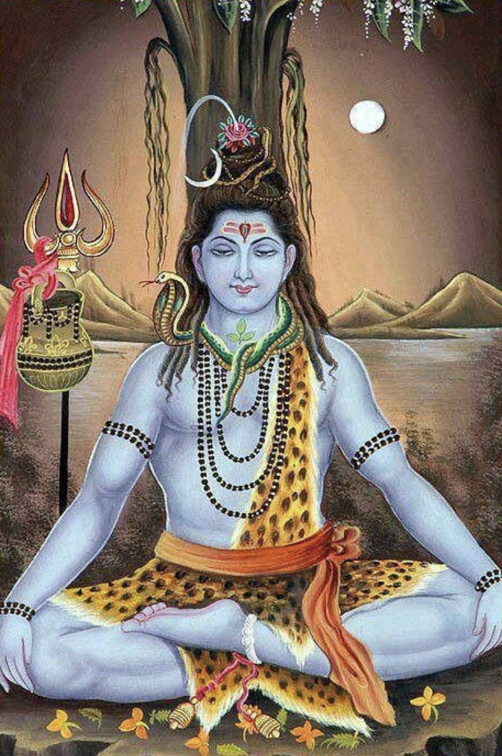 Lord Shiva Cool Art Background