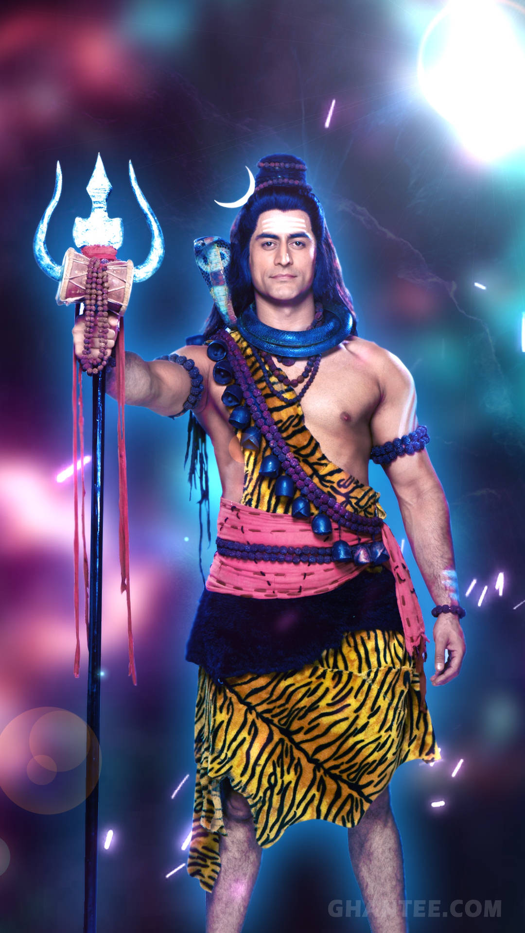 Lord Shiva Digital Art Background