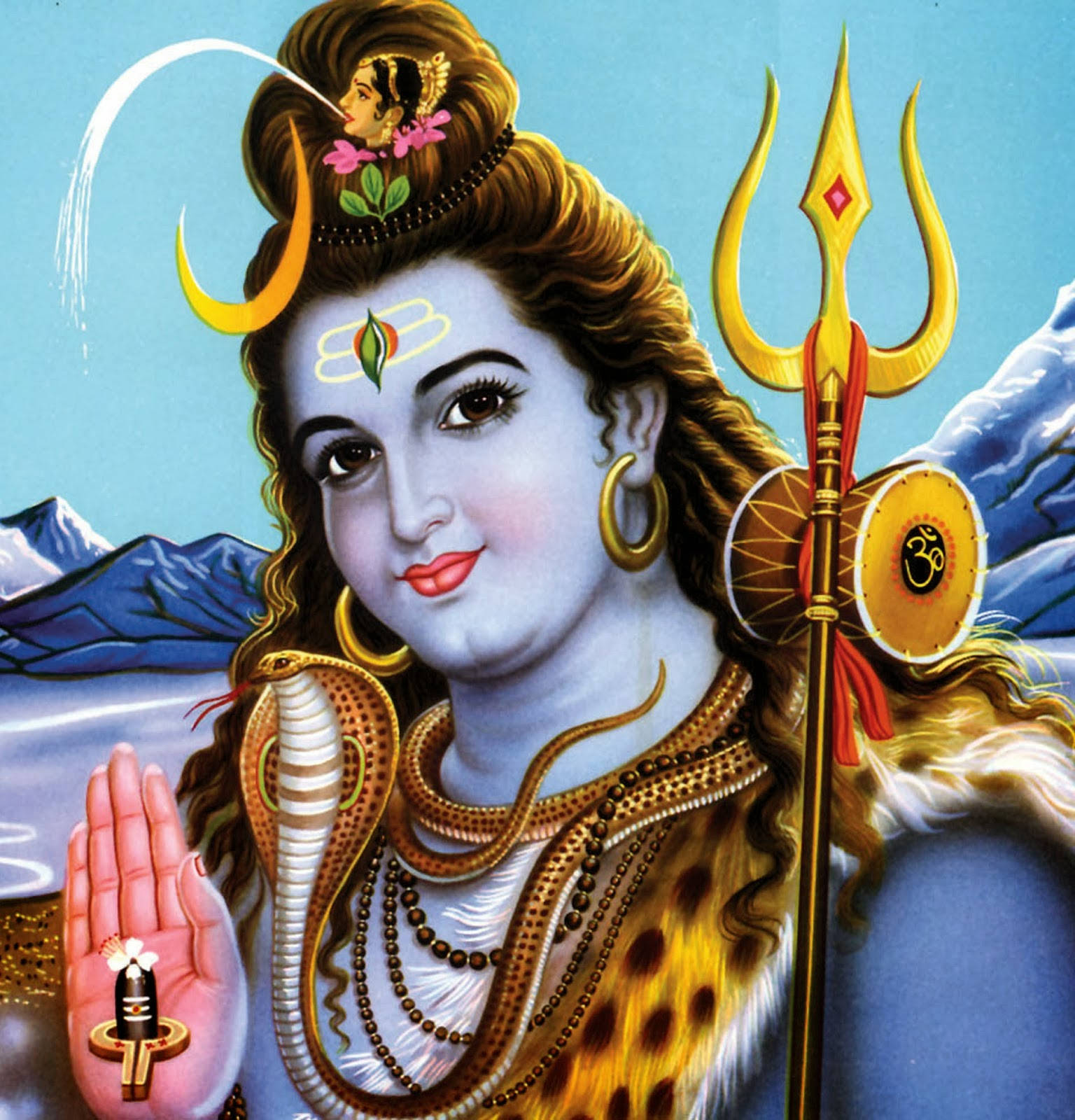 Lord Shiva Master Of Fertility Background