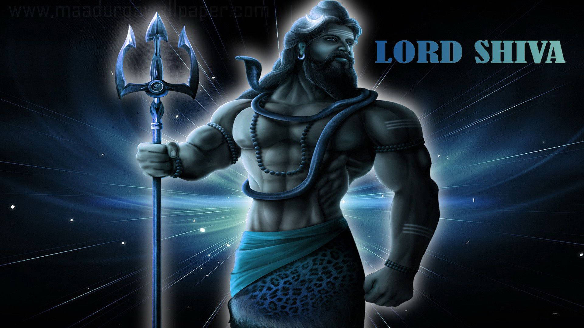 Lord Shiva Standing Background