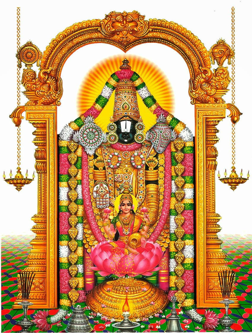 Lord Venkateswara 4k And Lakshmi