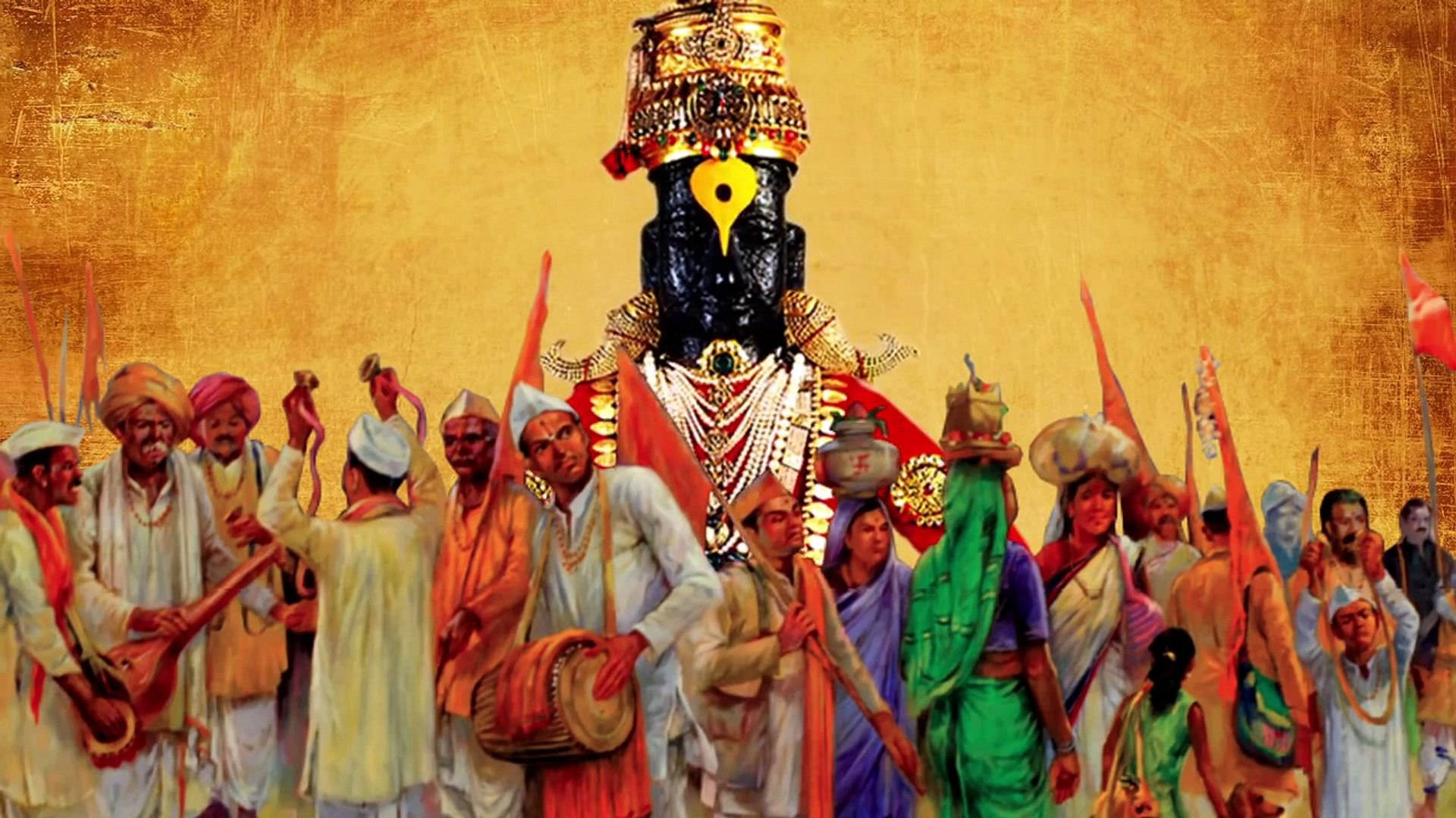 Lord Vitthal Pandurang With Worshipers