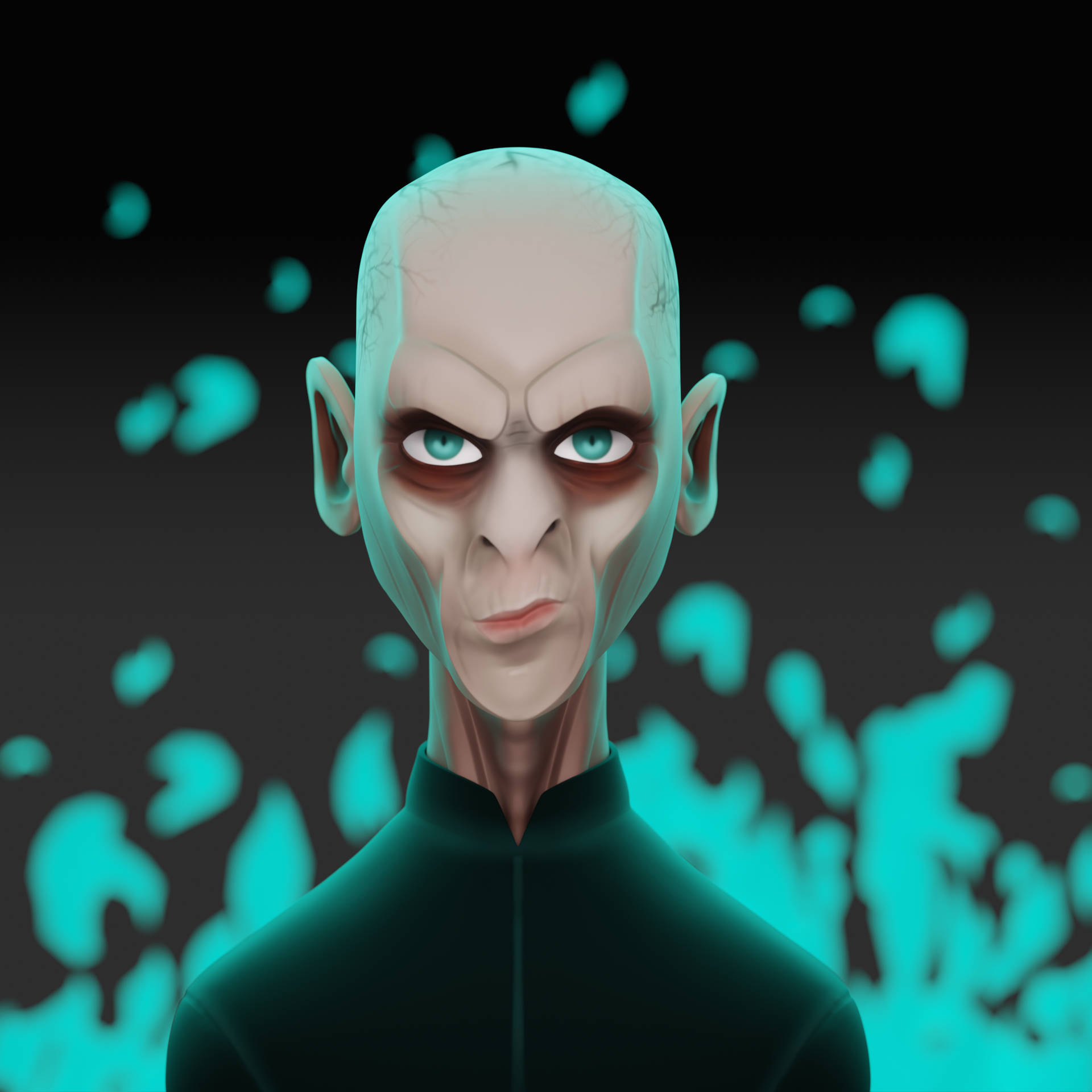 Lord Voldemort Bizarre 3d Art Background