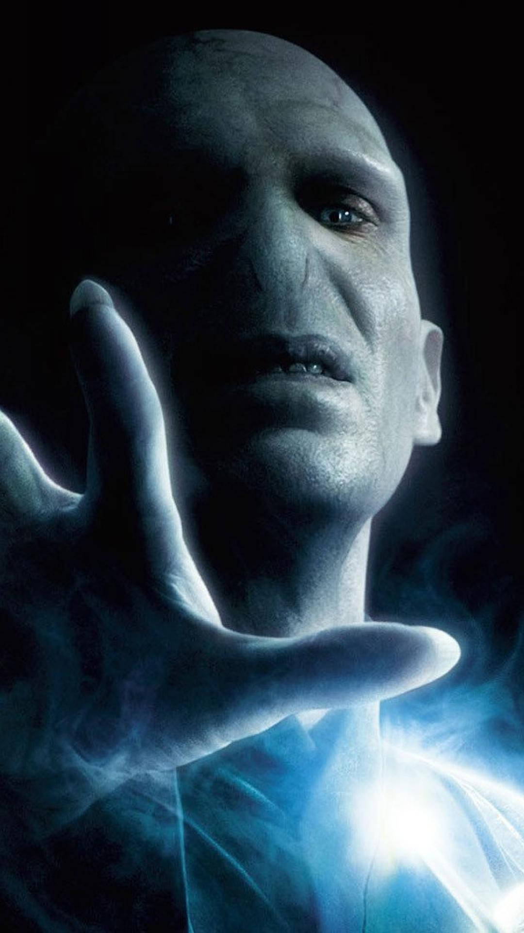 Lord Voldemort Blue Magic Background