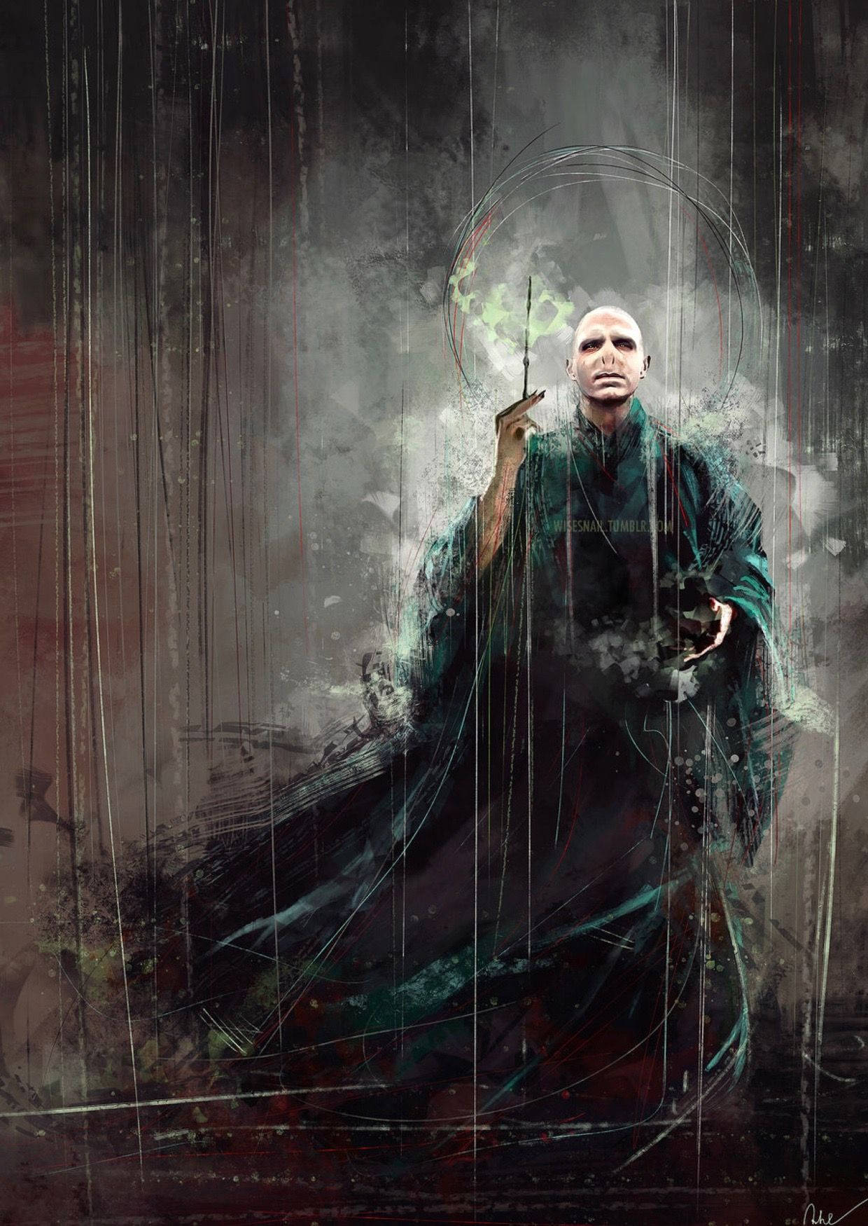 Lord Voldemort Dark Art Background
