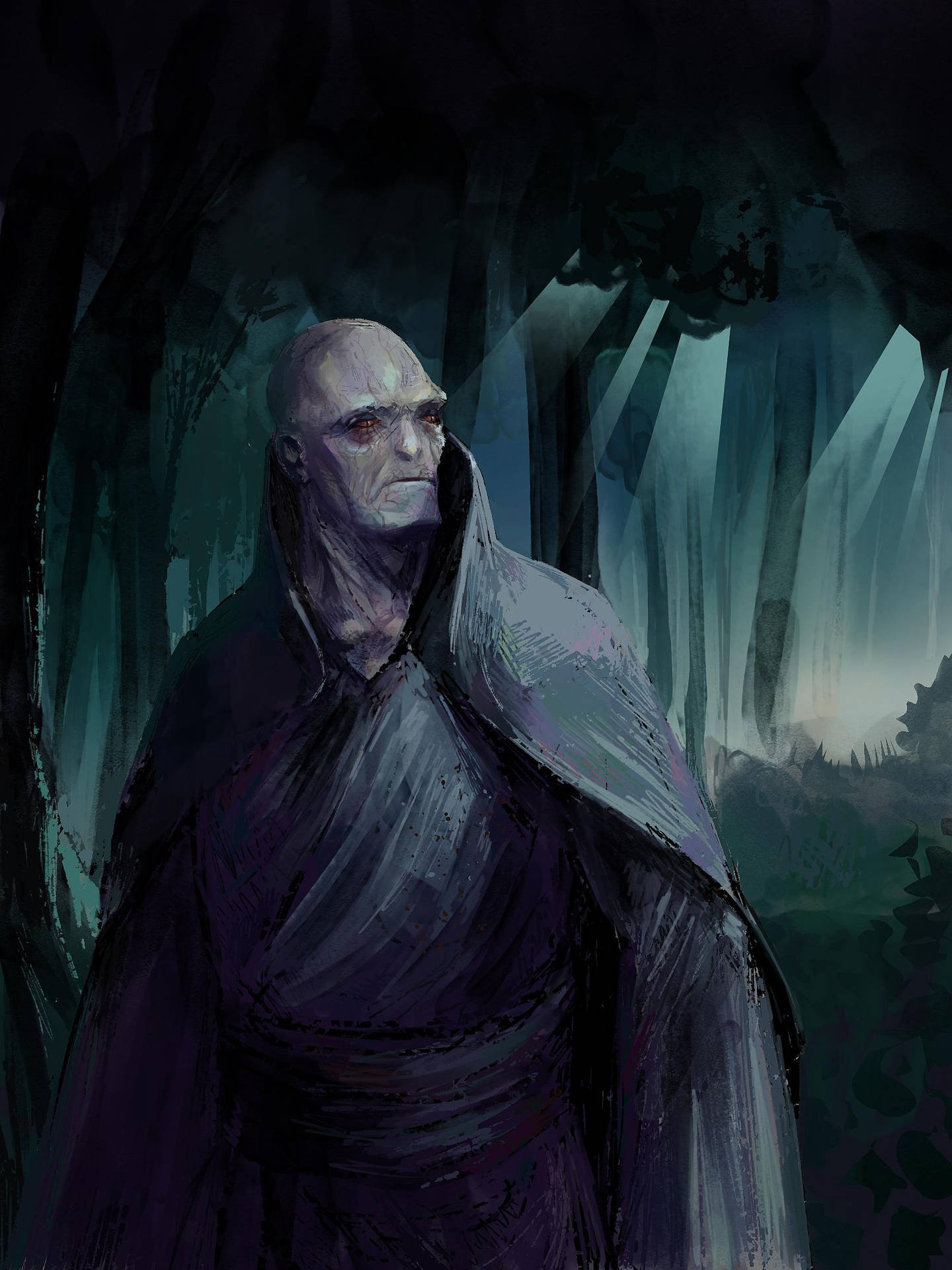 Lord Voldemort Dark Forest Background