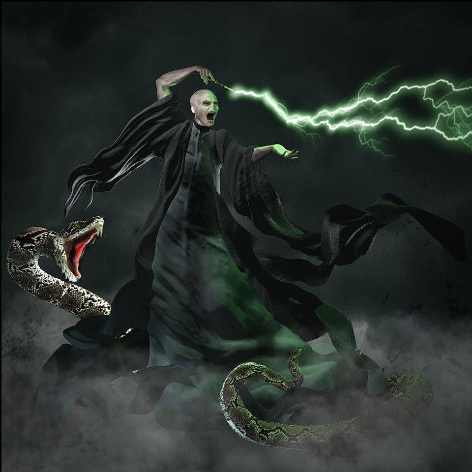 Lord Voldemort Dark Magic Background